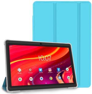 NEWISION 7 Inch Tablet with Case, Quad Core Android 13 Tablets, 4GB RAM 32GB ROM 512GB Expand, WiFi 6, Bluetooth, 1024x600 IPS HD Display, 3500mAh,Dual Camera, USB C Tabletas PC (Blue)