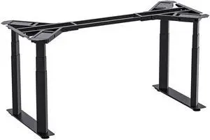 VWINDESK VJ401 Four Legs(Columns) Electric Height Adjustable Standing Desk Frame Only W/Four Motors, Ergonomic Sit Stand Up Height Adjustable Steel Base with Digital Memory Keypad (Black)