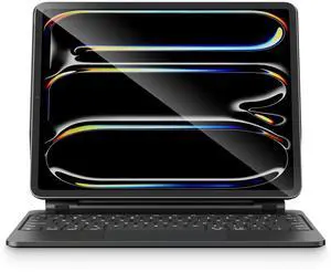 pekarejue Magic Keyboard Case for iPad Pro 13 inch (M4) 2024: Smart Multi-Touch Trackpad, RGB Backlit, Function Row, Classic Black
