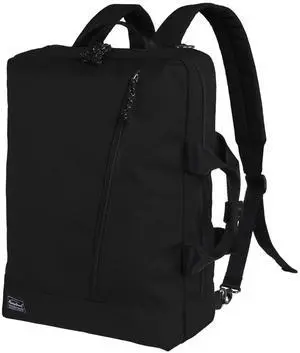 Rangeland 3 in 1 Laptop Backpack for Men Women, Convertible Messenger Bag Backpack, Smart Business Casual Water-Resistant, Black