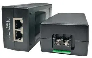 PLUSPOE Gigabit DC PoE+ Injector | 12V 24V (12-36V) DC Input | 50V 30W DC PoE+ Out | DC-DC Convertor + 802.3 af/at Solar PoE Injector Adapter for ePMP2000/3000, Force400/425, Q61, PoE Lighting