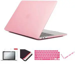 Se7enline Compatible with 2021-2024 MacBook Pro 14 inch Case Hard Shell Cover for 14-inch Model A2442 A2779 A2918 A2992 A3112 A3401 M4 M3 M2 M1&Keyboard Skin &Screen Protector &Dust Plug,Pink