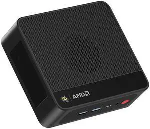 Beelink Mini PC SER5 MAX with AMD Ryzen 7 6800U, 32GB LPDDR5, 500GB NVMe M.2 SSD, DP/HDMI/Type-c Triple Display Output,WiFi6,1000M LAN, BT5.2, W-11 Mini Computer
