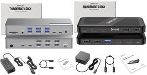 Ultimate Thunderbolt 4 & 3 Dock Bundle - High-Speed 40Gbps Docking Stations with 20 & 11 Ports, 90W & 100W PD Charging, Single & Multi 8K/4K Display Support - Works with MacBook, Windows 10/11, Dell,