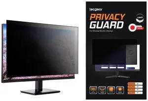 Tecgear Privacy Filter for Monitor, Privacy Screen Protector for Monitor, 24inch, 27inch for 16:9 Widescreen Monitors Anti-Glare Blue Light Filter Privacy Cover (24 inch)