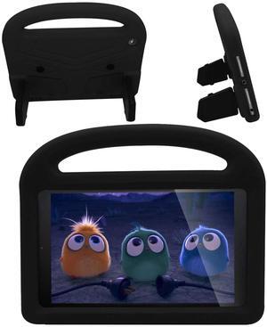 Kids Case for  Kindle Fire HD 8 Tablet Kids Case 8th/ 7th/ 6th Generation (2018/2017/2016) 8 inch with Handle/Kickstand, UUcovers Stand Lightweight Shockproof EVA Foam Girls Boys Cover, Black