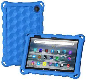 Case for 7tablet 2022 - DiHines Anti-Slip Shockproof [Kid Friendly] [Adult Friendly] Four-Corner Protection case for All-New 7tablet 2022 -Blue