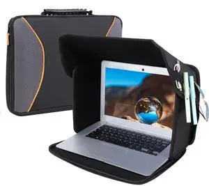 YUMTIM Laptop Sun Shade Laptops Sun Glare Shield Laptop Sunshade Bag for Working Outside Privacy Screen Hood Foldable Shield Cover 12-14'' (Patent Pending)