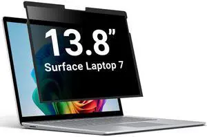 ZOEAGG Privacy Screen for Surface Laptop 13.8 inch,Removable Surface Laptop 7 Privacy Screen,Reusable/Easy Installation/Anti-Spy/Anti-Glare/Anti Blue Light for Microsoft Surface Laptop Monitor