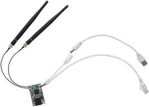 VONETS 2.4GHz WiFi Module/Mini Router/WiFi to Ethernet Bridge/Hotspot Signal Repeater/Extender/Amplifier/AP, USB/DC Powered with 2 RJ45 Ports for DIY Industrial Engineering Network Device VM300-H