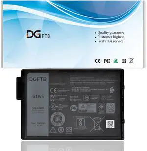 DGTEC New 7WNW1 Laptop Battery Compatible for Dell Latitude 7424 5424 5420 Rugged Extreme Series DMF8C 0DMF8C 0GK3D3 GK3D3 P85G P85G001 P86G001 (11.4V 51Wh/4342mAh 3Cell)