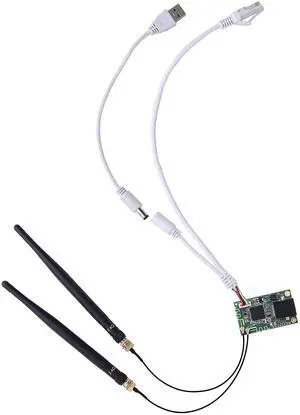 Vonets VM300-H Module WiFi Bridge Ethernet/WLAN Repeater/Mini Router 2.4GHz Industrial-Grade with 2 External Antennas, Suitable for Industrial Integration and Secondary Development