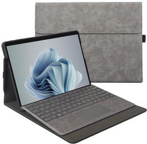 xisiciao Protective Case for Microsoft Surface Pro 9/10/ 11th Edition AI PC 2024 13" Shell Compatible with Keyboard Cover Ultral Thin & Light Heat Dissipation Design (Grey)