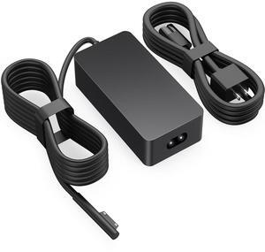 102W Surface Book 2 Charger, for Microsoft Surface Laptop Studio, Surface Laptop 3 4 5, Windows Surface Pro/Go, Fast Charge 9.19Ft Super Long Cable with Magnetic Plug & LED