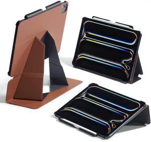 MOFT Folio Case for iPad Pro 11" (1~4 gen.) with Detachable Pencil Holder, Protective & Lightweight, Durable MOVAS Material and Comfortable Touch for Browsing, Drawing & Studying,Sienna Brown