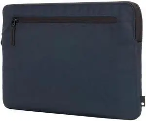 Incase Compact Laptop Sleeve with Flight Nylon - 14-inch MacBook/Laptop & iPad/Tablet Sleeve - Faux Fur Lining, Lightweight, Durable, Weather Resistant, Slip Pocket for Accessories - Navy