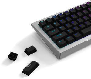 PWNAGE Full PBT Keycap Set - Double Shot PBT Shine Through Full Keyboard Keycaps (Black)