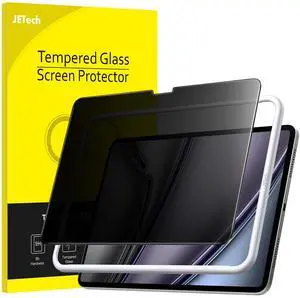 JETech Privacy Screen Protector for iPad Air 13-Inch M3/M2 (2025/2024) with Easy Installation Tool, Anti-Spy Tempered Glass Film, 1-Pack