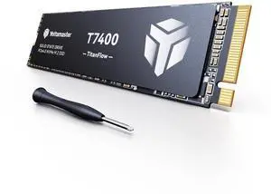 Yottamaster T7400 1TB SSD, M.2 PCIe Gen4x4 NVME SSD, Up to 7100/6500MB/s Read/Write, 1TB M.2 NVMe Internal Solid State Drive with 3D TLC NAND, Gaming SSD Compatible with PS5, PCs, Laptops