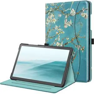 Fintie Case for Samsung Galaxy Tab A9 Plus/A9+ 5G 11 Inch 2023 Model (SM-X210/X216/X218), Multi-Angle Viewing Smart Stand Back Cover with Pocket Auto Wake/Sleep, Blossom