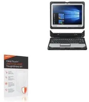 BoxWave Screen Protector Compatible with Panasonic Toughbook 33 (CF-33) - ClearTouch Anti-Glare ToughShield 9H (2-Pack), Anti-Glare 9H Tough Flexible Film Screen Protector