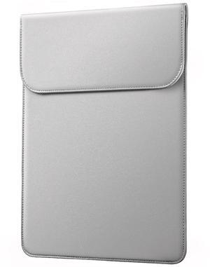 JETech Slim Laptop Sleeve for MacBook Air 13-Inch (M4/M3/M2) 2022-2025, MacBook Pro 13-Inch (M2/M1) 2016-2022, PU Leather Case (Grey)