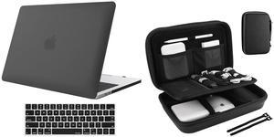 ProCase MacBook Pro 13 Case 2016-2020 Release Bundle with ProCase Hard Travel Electronic Organizer Case