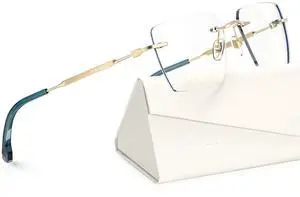 ANYLUV Rimless Blue Light Blocking Glasses Men Women, Lightweight Computer Reading Glasses, Anti Eyestrain Gaming Glasses