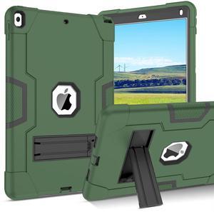 BENTOBEN for iPad Air 3rd Generation Case, iPad Pro 10.5" 2017 Case, 3 Layers Heavy Duty Rugged Shockproof Kickstand Protective Tablet Cover for iPad Air 3 10.5" 2019 /iPad Pro 10.5" 2017, Dark/Green