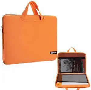 IMAGE A4 Protective Case with Pockets, Carrying Bag for Travel, Storage Cover, Compatible with A4 Tracing LED Light Pad, Coloring Board & Laptop, Notebook, Most Tracing Light Tables - Orange