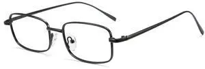 Cyxus Square Blue Light Blocking Glasses for Women Men Metal Frame Anti Eye Strain UV Protection 8160 Black