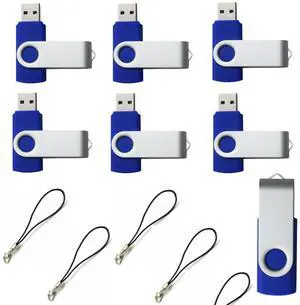 lcwamy 512MB Flash Drives 100 Pack USB Drives Bulk USB Flash Drive 100 Pack Thumb Drive Pack Flash Drive Bulk Memoria USB CupShadow (Blue, No Logo)