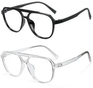 Cyxus Aviator Blue Light Glasses Women Men Computer Glasses Retro Pilot Frame Anti Blue Light Blockers Reading Gaming