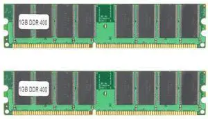 2PCS DDR Memory, 400Mhz 1GB 184Pin Memory Designed for DDR PC3200 Desktop Computer, Full Compatible Double Sided 16-Grain Memory Module Desktop Computer Upgrade