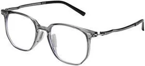Dollger Blue light Glasses for Women Oversized Anti Blue Light Blocking Glasses Frame Eye Strain Computer Eyewear Grey