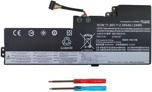 eCRM 01AV421 01AV419 ThinkPad T470 T480 Battery Replacement for ThinkPad T470 T480 A475 A485 TP25 Series Laptop FRU 01AV489 SB10K97577 SB10K97576 SB10K97578 01AV420 11.4V 24Wh 2095mAh 3-Cell.
