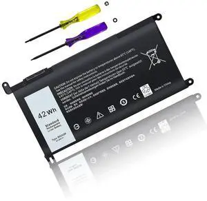 WDX0R 42Wh 11.4V Laptop Battery for Dell Inspiron 13 15 5000 7000 Series 7579 7560 7573 7378 5570 5579 5468 5378 Latitude 3180 3190 3300 3379 3380 3390 P69G P69G001 P58F001 P58F FW8KR CYMGM 8YPRW