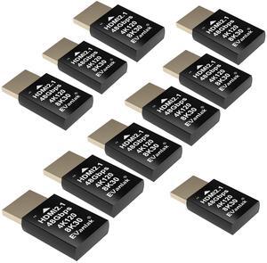 4K 120Hz HDMI 2.1 Dummy Plug - High-Resolution Virtual Display Emulator for PC, VR Headsets & Cryptocurrency Mining | Supports 8K @30Hz, Headless Ghost Display Adapter-10P
