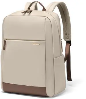 GOLF QUALITY Laptop Backpack for Women - Business Travel Anti Theft Laptop Bag Backpack Water Resistant College Computer Backpacks for Men Women Fits 14Inch Notebook (Apricot)