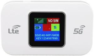 4G LTE Modem, 300Mbps High Speed Mobile Router for Phone Tablet, Up to 10 Devices, Secure and Encrypted, 3000mah, for Cell Phones Laptops Computers Smart TVs
