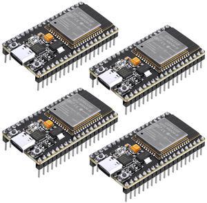 4 Pack ESP32 Board ESP32-32S WROOM Module CP2012 USB C 38 Pin WiFi+Blue Tooth Type-C Interface ESP32-DevKitC-32 Development Board STA/AP/STA+AP