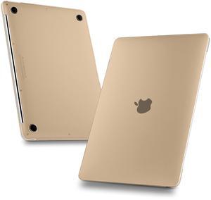 MEEgoodo for MacBook Air 13 inch Case 2021 2020 2019 2018 Release, Cover Fit Model A2337 M1 A2179 A1932, Flexible Plastic Case for Laptop, Hard Shell with TPU Keyboard Cover & OTG Adapter,Peach Fuzz