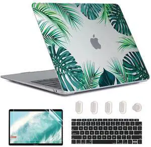 MUSHUI Compatible with MacBook Air 13 inch Case 2022 2020-2018 M1 A2337 A2179 A1932 with Retina Display, Durable Protective Plastic Laptop Shell + Keyboard Cover for Mac Air M1, 1