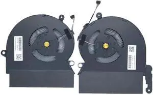 QUETTERLEE Replacement New Laptop CPU+GPU Cooling Fan for HP Spectre i7-8750H Version 15-DF Series L41485-001 L41484-001 L38108-001 ND85C07-18C13 ND85C07-18C14 DC5V 0.5A Fan