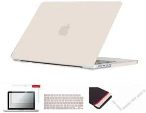 Se7enline Compatible with 2021-2024 MacBook Pro 14 inch Case Hard Shell Cover for Model A2442 A2779 A2918 A2992 A3112 A3401 M4 M3 M2 M1&Keyboard Skin &Screen Protector &Dust Plug,Stone Gray