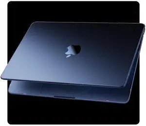 Soonjet Compatible for MacBook Air 13.6 inch Case M4 M3 M2 2025 2024-2022 Release Model A3240 A3113 A2681, Sturdy Protective Hard Shell Case Cover for MacBook Air M2 13 inch - Midnight Clear
