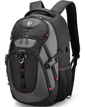 Swissdigital Design Men Business Laptop Backpack with Smart USB Charging Port Travel Backpack Fits 15.6 inches laptops (SD803-02)