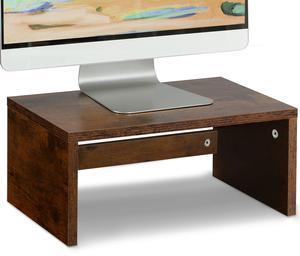 TEAMIX Higher Monitor Stand Riser-6.7 inch, Monitor Riser with Storage for Desk Small Monitor Stand TV/Screen/PC/Laptop Riser Computer Stand Desktop Shelf