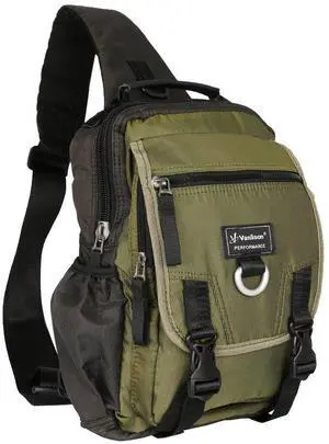 Vanlison Sling Bag Backpack Cross Body Messenger Bag Shoulder Backpack Travel Rucksack Army Green