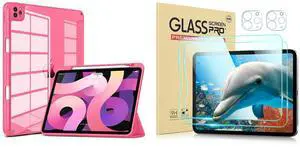 iPad Pro 11 & Air 10.9 Clear Watermelon Case and 2 PC Tempered Glass